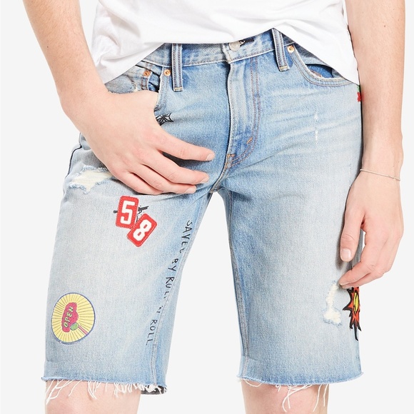 levi's 511 men's slim cutoff shorts